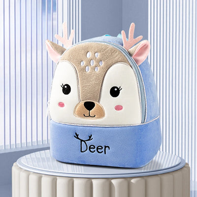 Plush Kindergarten Backpack Anti Lost Cute Design Kids - Smarsty