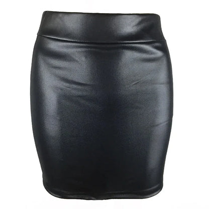 Women Summer Mini Skirts High-waist Slim Fittness Hip Pencil Skirts Vintage Bodycon Skirt Sexy Clubwear Ladies Office Clothing - Smarsty