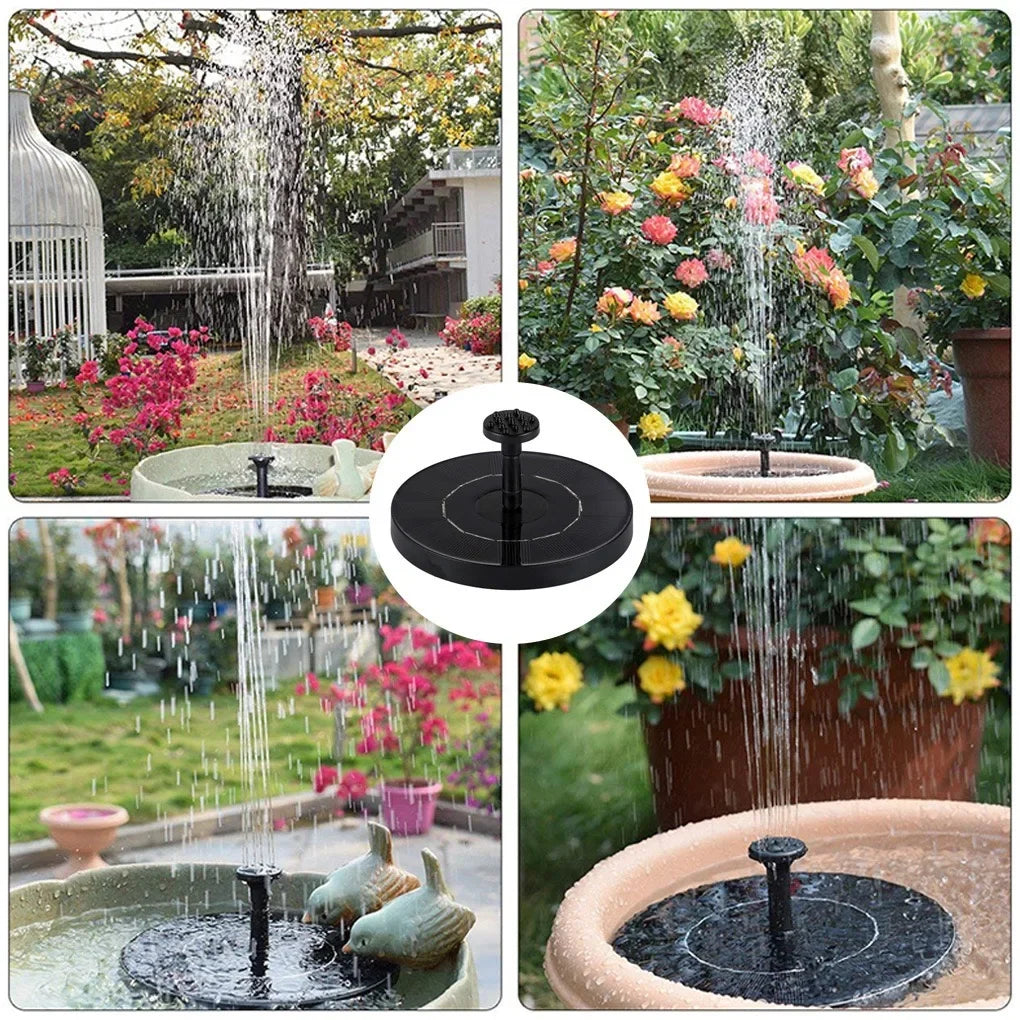 Solar Powered Mini Fountain for Garden Decor - Smarsty