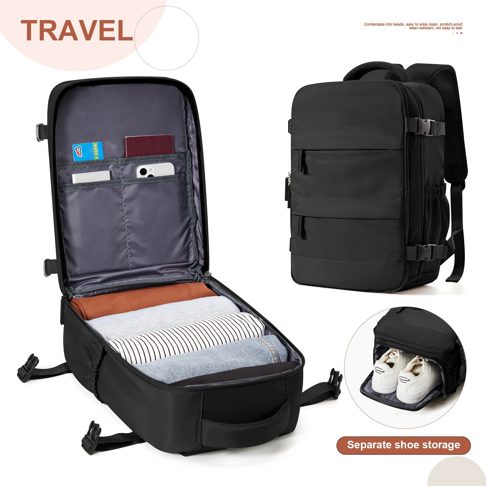 Ryanair Backpack 40x20x25 Cabin Bag Travel Backpack for Men Women Hand Luggage Leisure Laptop Backpack mochila para viaje cabina - Smarsty