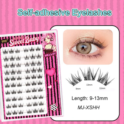 Self Adhesive Cluster Lashes for Effortless Application - Smarsty