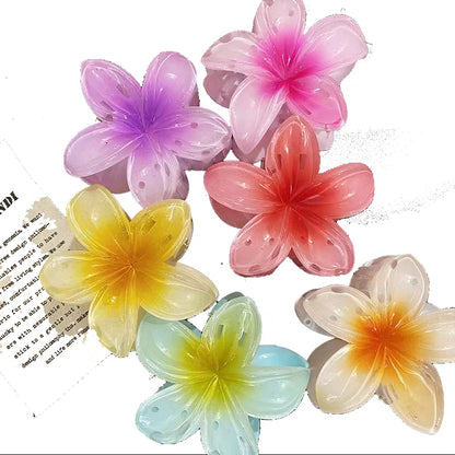 Gradient Flower Hair Clips Set for Beach Styles - Smarsty