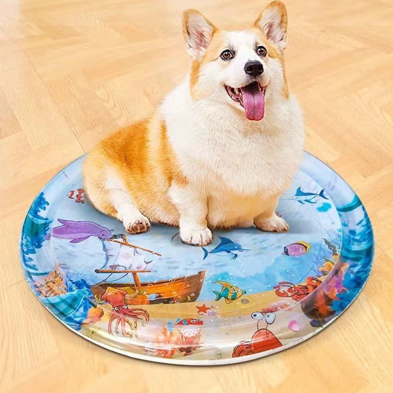 Inflatable Pet Water Play Mat for Cats and Dogs - Smarsty