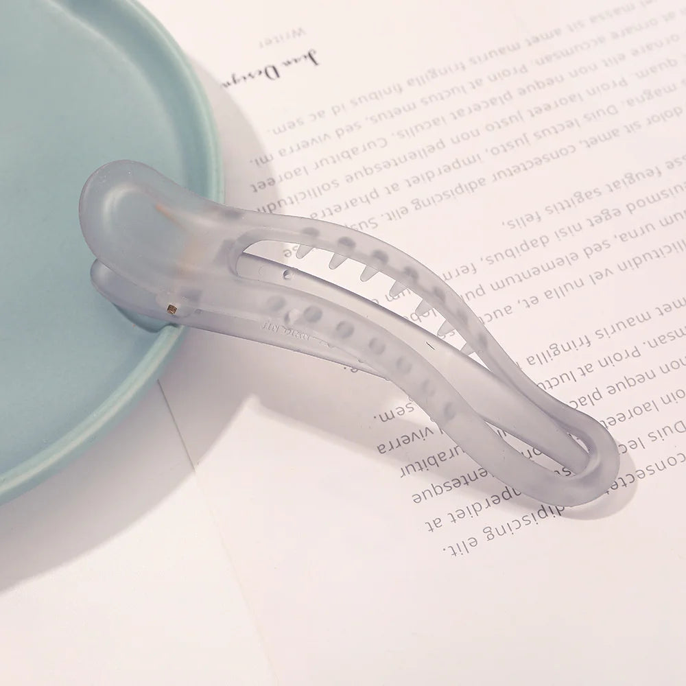 Acrylic Matte Duckbill Hair Claw Clips Strong Comfortable - Smarsty