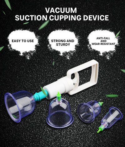6Pcs Vacuum Cupping Set with Suction Cups for Body Massage - Smarsty