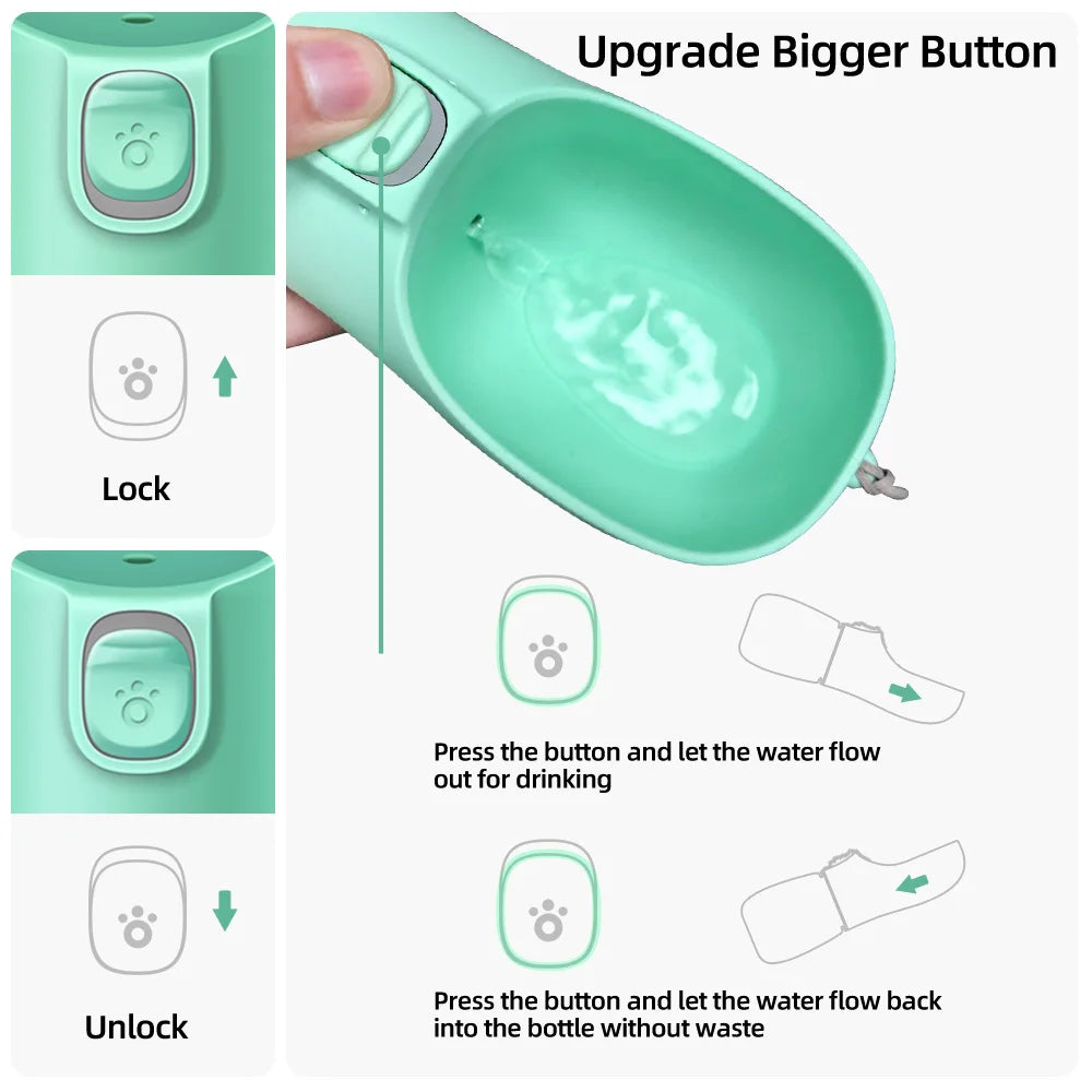Portable Dog Water Bottle Leakproof for Outdoor Use - Smarsty