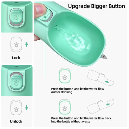 Portable Dog Water Bottle Leakproof for Outdoor Use - Smarsty