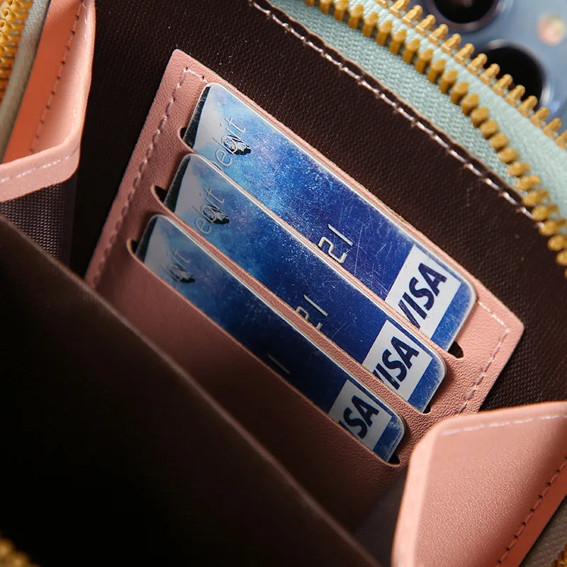 Crossbody Phone Bag With Touch Screen Lock Card Holder - Smarsty