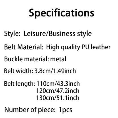 Genuine Leather Mens Casual Belt High Quality Buckle - Smarsty