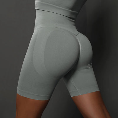 Yoga Shorts Women Sports Shorts Seamless Gym Workout Shorts High Waist Push Up Fitness Sports Shorts Cycling Shorts - Smarsty