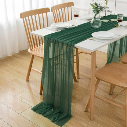 Chiffon Table Runner for Elegant Wedding and Party Decor - Smarsty