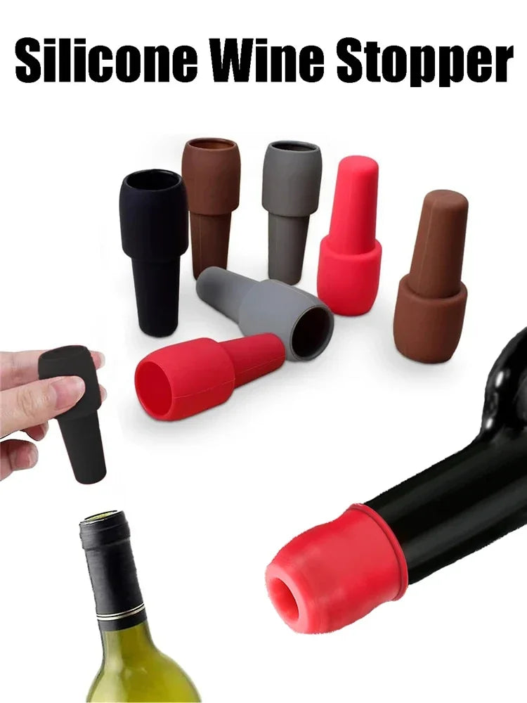 Reusable Silicone Wine Stoppers Keep Champagne Fresh - Smarsty