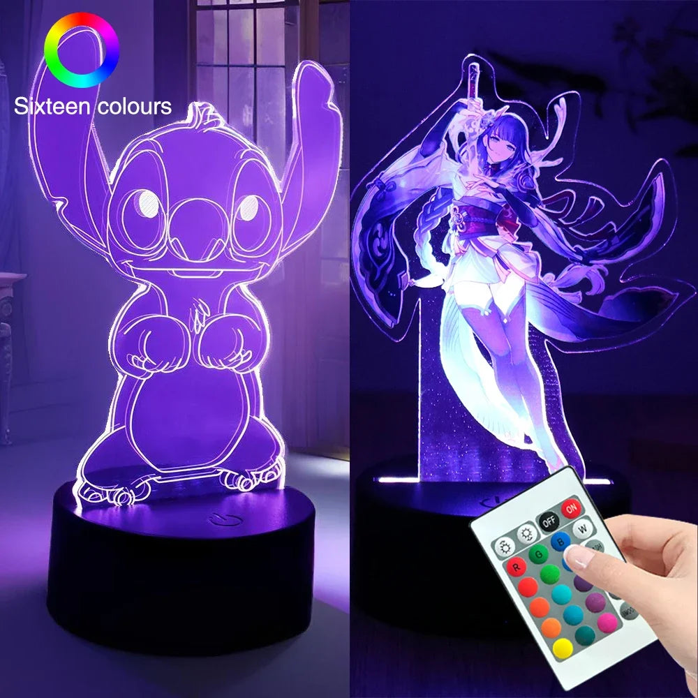 3D Illusion LED Night Light with Remote Control - Smarsty