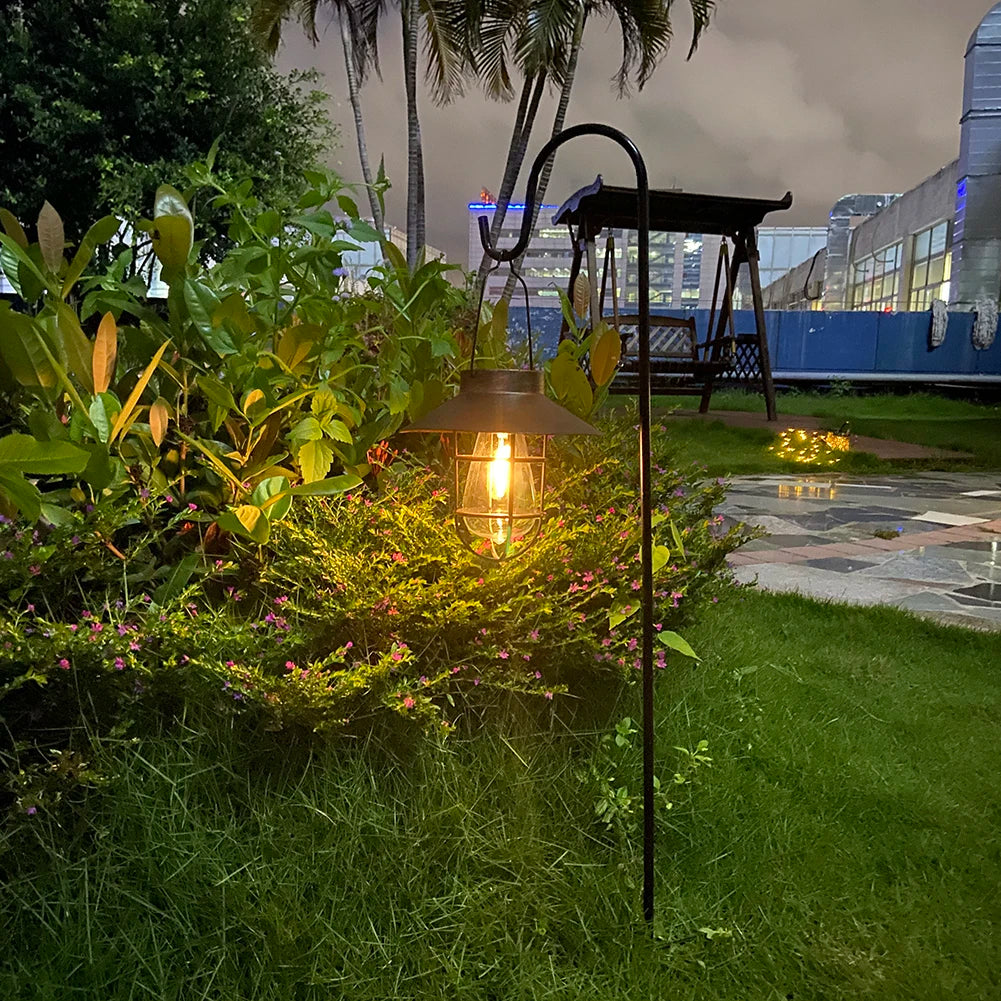 Vintage Solar Lantern Lamp for Outdoor Garden Lighting - Smarsty