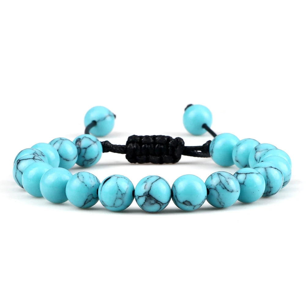 Adjustable 8mm Tiger Eye Beads Bracelet for Yoga Healing - Smarsty