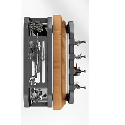 1pc Stainless Steel Knife Holder Kitchen Rack Home Countertop Cutting Board Rack Cutting Board Knife Integrated Storage Rack by Smarsty
