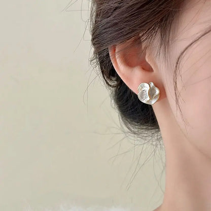 Delicate Camellia Stud Earrings For Women Floral Gift - Smarsty