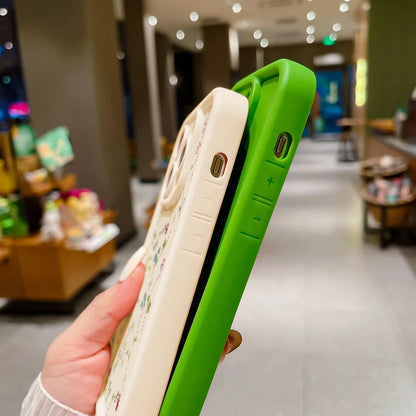 Floral Silicone Case For iPhone Shockproof And Non Slip - Smarsty