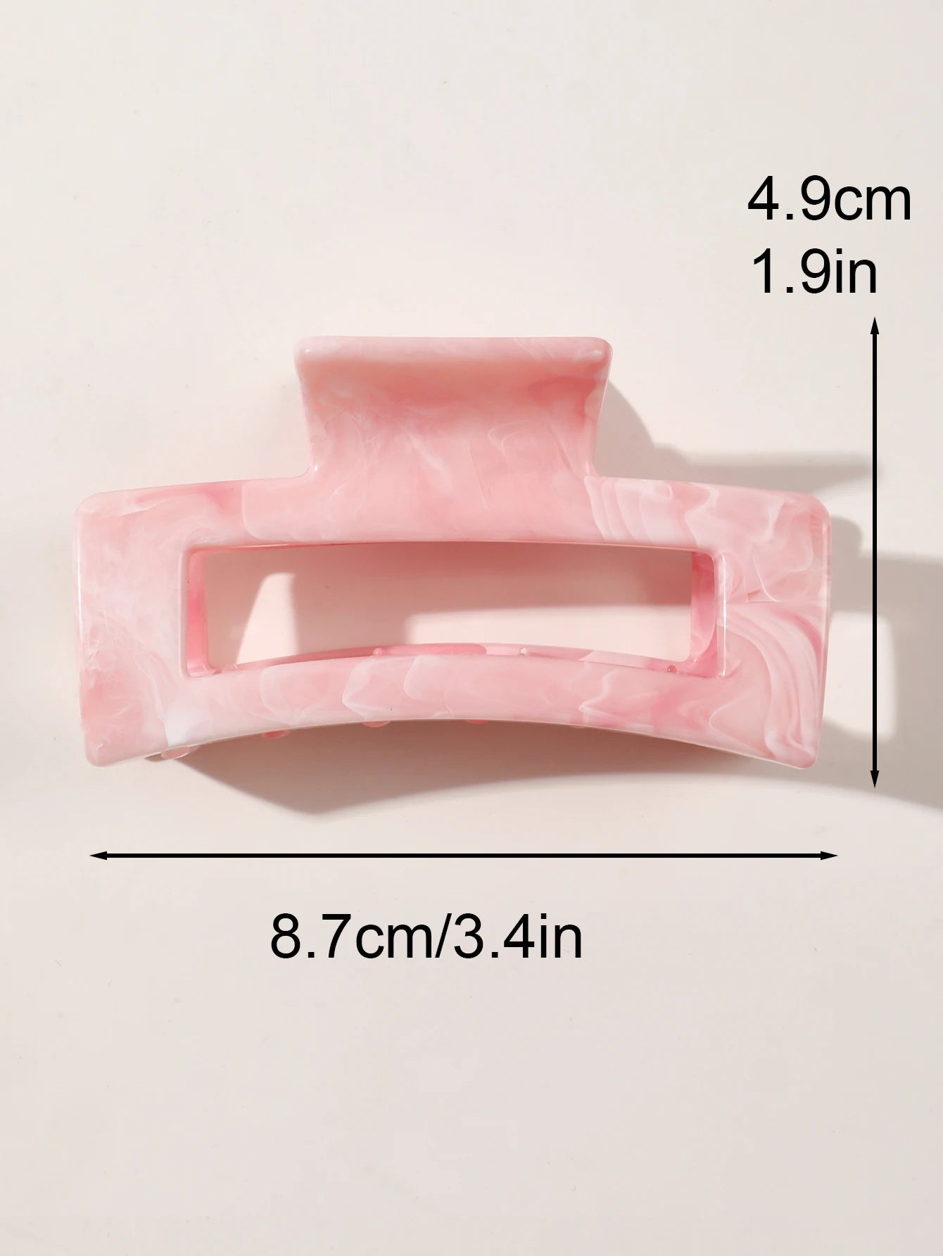 Pink Medium Sized Hair Claw Clips Strong Hold For All - Smarsty