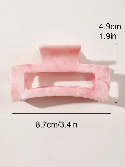 Medium Hair Claw Clips Strong Hold Matte Pink Versatile Set - Smarsty