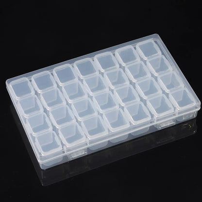 28 Grid Mini Storage Box for Nail Art and Jewelry - Smarsty