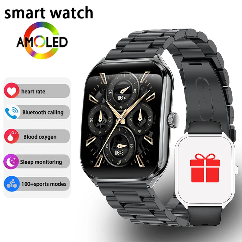 Ultra Thin Smart Watch with AMOLED Display and Call Reminder - Smarsty