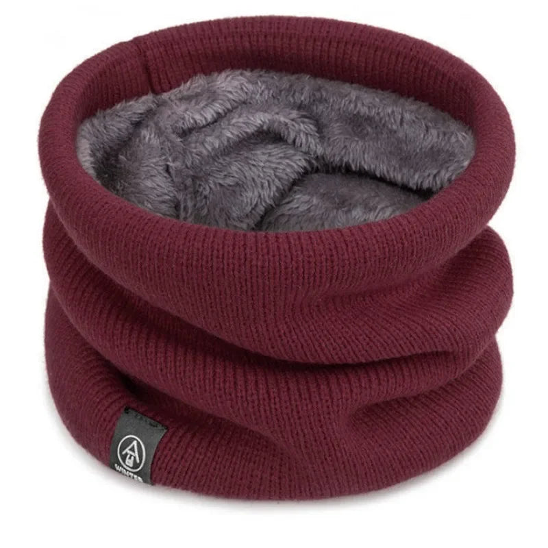 Knitted Neck Warmer Sports Scarf Fashion Soft Women Men Face Cover Winter Skating Running Hiking Scarves Thick Cold-proof Collar - Smarsty