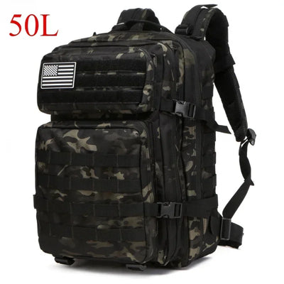 25L/50L Tactical Backpack Molle Bag Outdoor Bags Backpack for Hiking Camping Trekking Hunting Fishing GYM Bags Backpacks - Smarsty