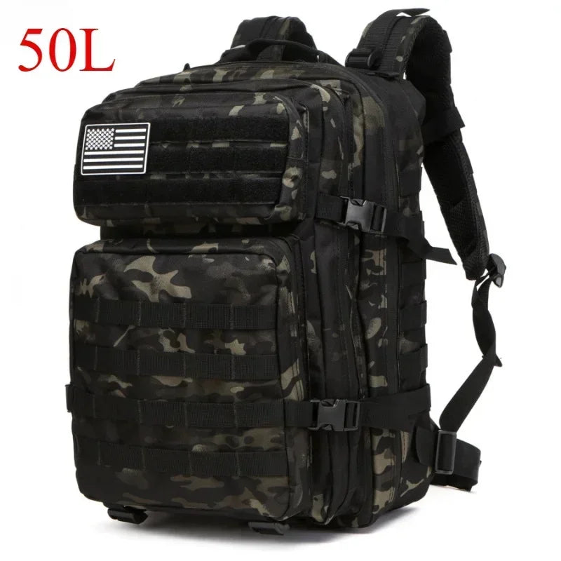 25L/50L Tactical Backpack Molle Bag Outdoor Bags Backpack for Hiking Camping Trekking Hunting Fishing GYM Bags Backpacks - Smarsty