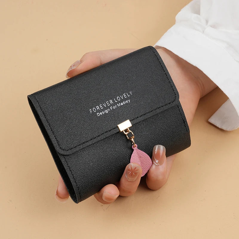 Trifold Clutch Coin Purse, Minimalist Credit Card Holder, Women's Casual Wallet - Smarsty