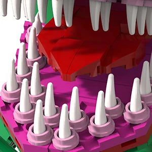 Audrey 2 Piranha Plant Bricks Compatible with Lego, Little Shop of Horrors Flowers Building Blocks, Gift for Halloween Christmas - Smarsty