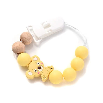 Baby Soother Plastic Pacifier Clip Animal Cartoon Silicone Dummy Holder Chain For Baby Nipple Chain Nursing Chew Toy Shower Gift by Smarsty