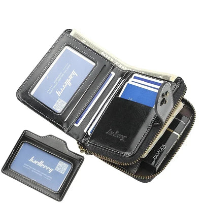 Women Wallets and Purses PU Leather Money Bag Female Short Hasp Purse Small Coin Card Holders Blue Red Clutch New Women Wallet - Smarsty