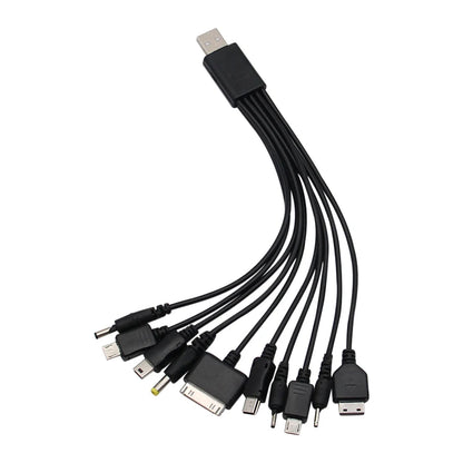Universal USB To Multi Plug Cell Phone Charger Cable 10 to 1 USB Cable For Samsung Xiaomi Huawei Google OPPO Vivo Charger Cable - Smarsty