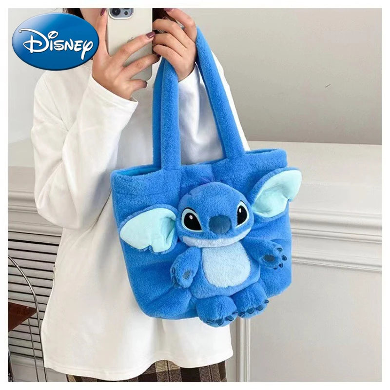 Disney Stitch Plush Shoulder Bag Cute Strawberry Bear - Smarsty