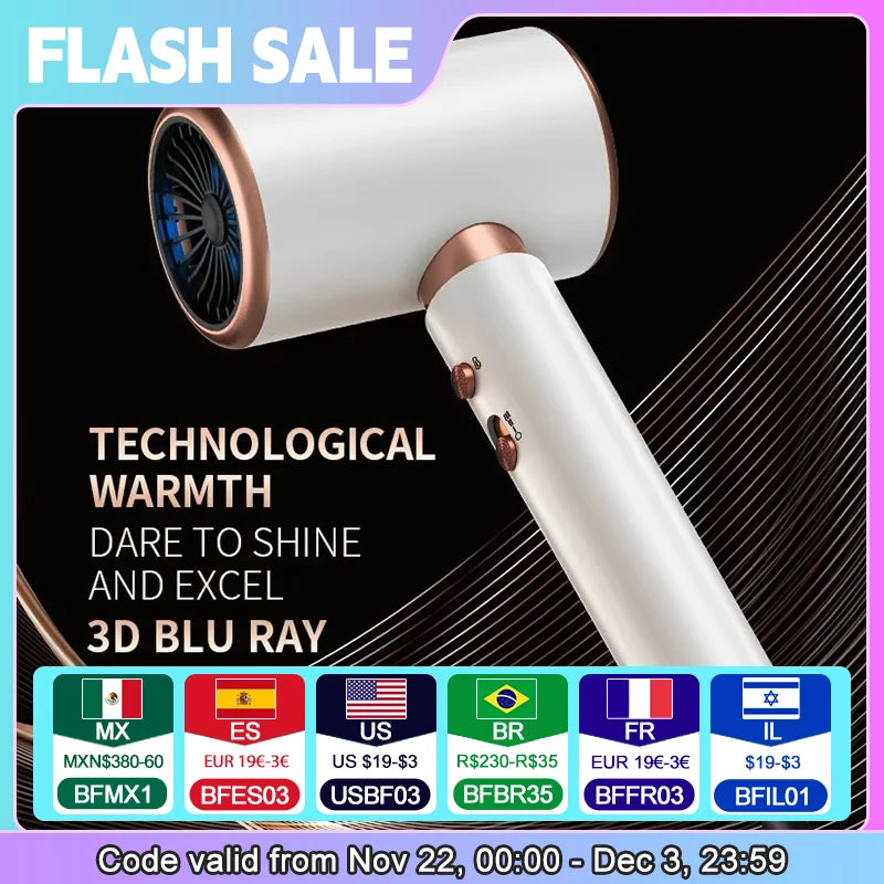 High-Speed Hair Dryer with Low Noise Technology - Smarsty