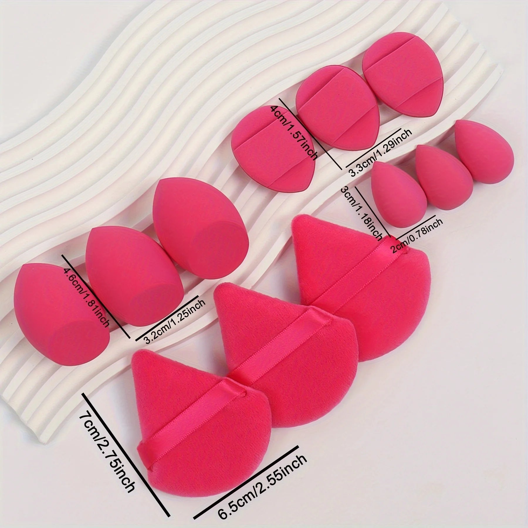 12-Piece All-Purpose Makeup Sponge Set for Flawless Application - Smarsty