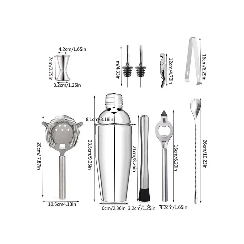 Stainless Steel Cocktail Shaker Set for Perfect Drinks - Smarsty