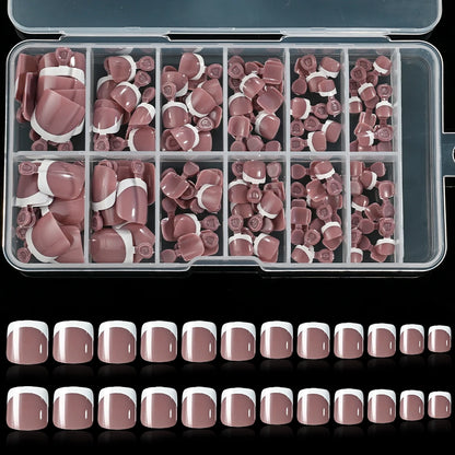 120Pcs French Fake Toenails in 9 Colors for Summer Style - Smarsty
