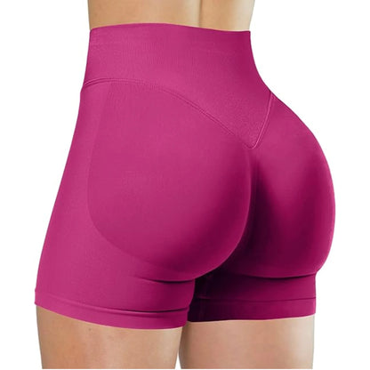Summer High Waisted Yoga Shorts Fashionable and Sexy Running Fitness Pants Solid Color Yoga Leggings Customizable labels - Smarsty