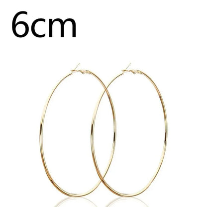 Stainless Steel Hoop Earrings Two Pair Adjustable Sizes - Smarsty