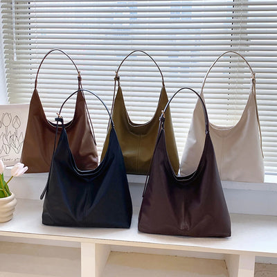 Large Tote Bag For Women Everyday Retro Simple Shoulder Bag - Smarsty