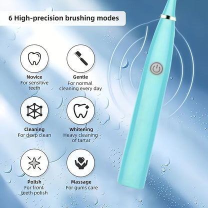 Soft Bristle Ultrasonic Electric Toothbrush for Deep Cleaning - Smarsty