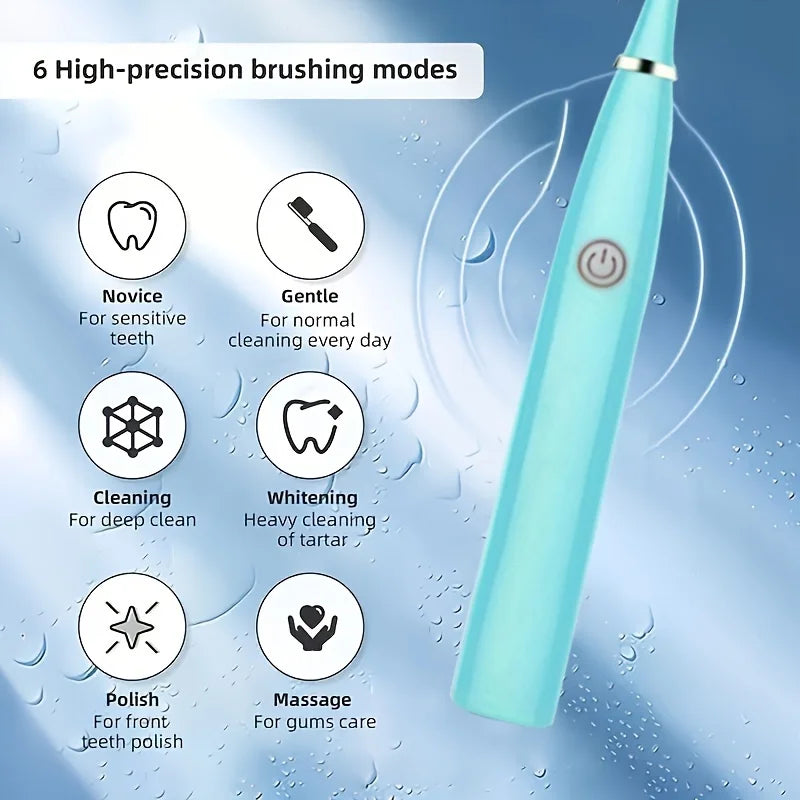 Soft Bristle Ultrasonic Electric Toothbrush for Deep Cleaning - Smarsty