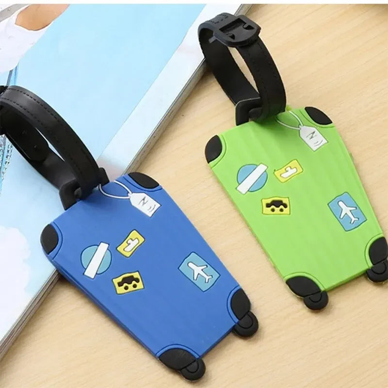 Silicone pattern luggage tag, travel suit identification tag, 3D pattern backpack, PVC hang tag, 3D drip glue - Smarsty