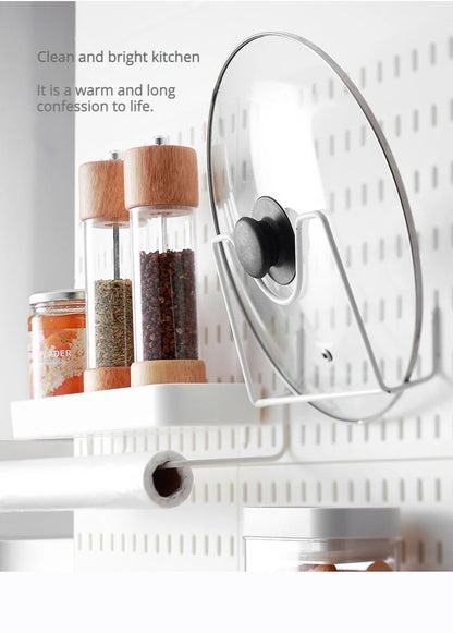 New DIY Pegboard Accessories Hanging Shelf Storage Hooks Wall Organizer No Punching Crafts Organization For Garage Kitchen Room