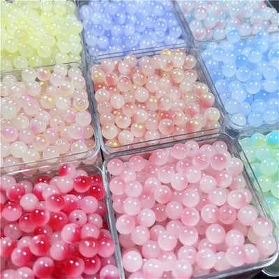 8mm Multicolor Glass Beads for Handmade Jewelry - Smarsty