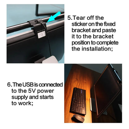 LED Monitor Light Bar with RGB Backlight and Music Sync - Smarsty