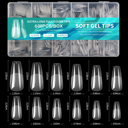 600Pcs Full Cover Press On Nail Tips Set - Smarsty
