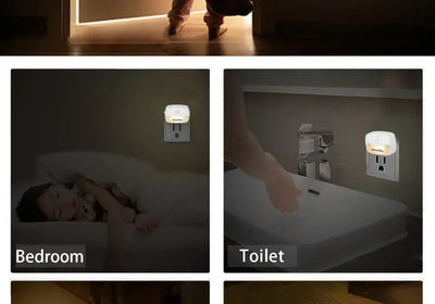 Motion Sensor LED Night Light for Bedrooms and Hallways - Smarsty